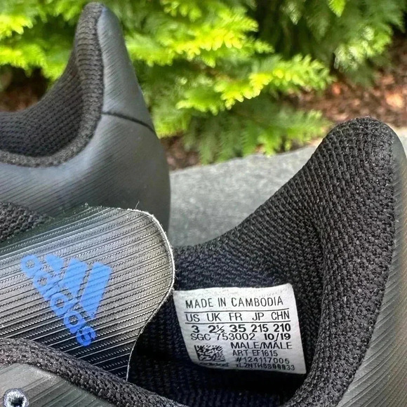 adidas J Soccer Cleats, Boy/Girl, Blue, Size 3 - Picture 4 of 6